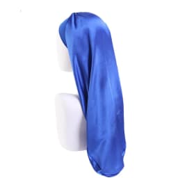 Elastic Wide Edge Long Satin Bonnet Sleep Hats Wrap Night Cap Care Women Men Unisex Extra Large For Natural Curly Loose Hair