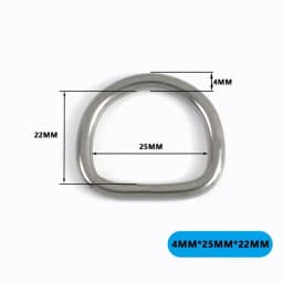 2/5Pcs 15-50mm Stainless Steel O D Ring Buckles Handbag Strap Connector Rings Leather Craft Clasp Carabiner Belt Hook Bag Parts