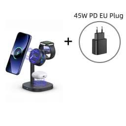 Qi2.2 25W TEC Stand Wireless Charger 3in1 Cooling Magnetic Charging Station for iPhone Sumsung iWatch Airpods