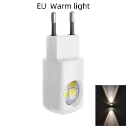 AITHEA Mini LED Night Light EU US Plug Dusk to Dawn Sensor Energy Saving Wall Lamp for Bedroom Bathroom Hallway
