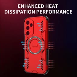 Armor Heat Dissipation Case for Samsung Galaxy A17 A07 A16 A06 A26 A36 A55 A56 A35 A15 A25 Magnetic Wireless Charge Cover Case