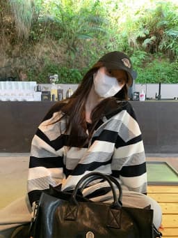 American Style Oversize Loose Sweatshirt High Collar Stripe Half Zip Men Women Spring Autumn Casual Outerwear Coat