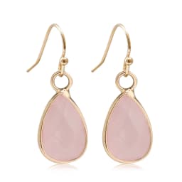 Waterdrop Natural Stone Dangle Labradorite Earrings for Women Newly Designed Female Daily Wear Wholesale Dropshiping