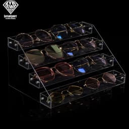 Acrylic 3/4/5/6/7 layers SunGlasses Eyeglasses Display Stands Glasses Shelf Holder Frame Sunglasses Shelf Organizer Storage Rack