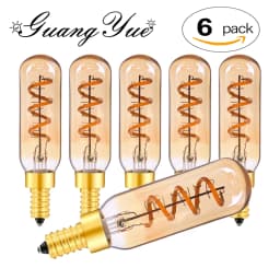 Tubular Retro Night Bulb E14 E12 220V 110V Dimmable 3W 2200K Soft Filament Living Room Table Light Chandelier Replaceable Bulbs
