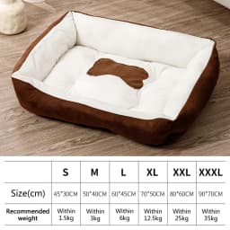Large Dog Bed Warm Bed for Cats Sofa Dog House Thicken Cat Mat Breathable Basket for Dog Supplies