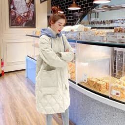Winter Hooded Jacket Long Sleeve Quilted Super Hot Parka Mid-length Cotton Jacket Korean Fashion Coats Warm Snowsuit