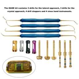 Dental Maxillary Sinus Lift Kit Surgical Drill Stopper Hand Implant Instrument Complete Surgery Implantium Tools