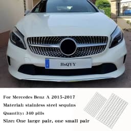 For Mercedes Benz A GLA CLA Class W177 W176 H247 C117 C118 Car Air Intake Grille Decoration Sequin Starry Sky Net Trim Sequins