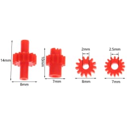HO Scale Train Accessories 1/87 Electric Train Model Universal Gear 11/12/13/16 Tooth Dioramam Kits For Locomotive Train Parts