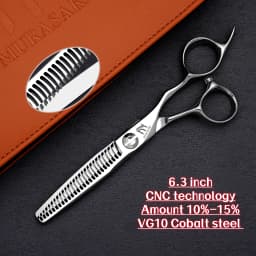 MURASAKI Top-level Hairdressing Scissors, 5.7-6.3-6.8 Inch Barber Shears, Made by CNC and VG10 Cobalt Steel, Sharp and Durable