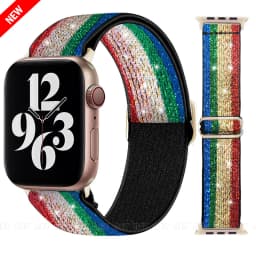 Nylon Strap for Apple Watch Band Ultra2-1 49mm 41mm 45 mm 38/42 Bohemian Elastic Bracelet iWatch Series 9 8 7 6 5 4 3 Se 40/44mm
