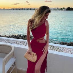 Elegant Sexy Hollow Drawstring Pleated Long Women's Summer Vacation Outfit Club Party Split Style Long Skirt Retro Vest Style