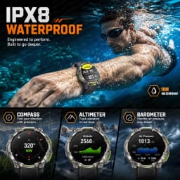 New Upgrade GPS Offline Map Position Smart Watch 1200mAh Battery IPX8 Swim Heart Rate 1.46”AMOLED Screen Men Women Fitness Watch