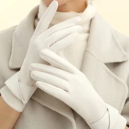 Fashion Winter Padded Warm Gloves Elegant Solid Color Suede Can Touch Screen Riding Ski Gloves for Women
