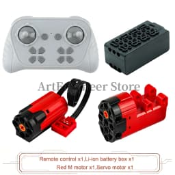 1000mAh 8 Way Remote Programmable APP Control Kit Rechargeable Battery Box Power Functions Motor Building Blocks Set Car Modify