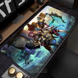 Mouse Pad Gamer Arcane Desk Mat Large Mousepad Gamer Accessories PC Computer Keyboard Deskmat League of Legends Jinx Rubber Mat