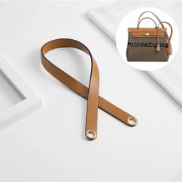 Replacement Leather Shoulder Strap for Herbag 31 Mini Herbag,an Cognac Replacement Shoulder Strap, Gold Hardware Grommets