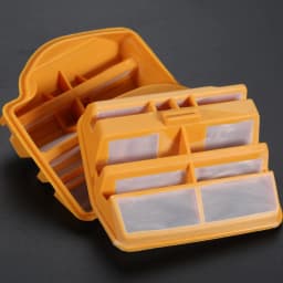 2Pcs Yellow Air Filter Cleaner Fits for Husqvarna 445 445E 450 450E Chainsaw Parts Replace for 544080803 Garden DIY Power Tool