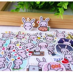 40pcs Creative Kawaii Cute Self-made Rabbit Baby Scrapbooking Stickers /decorative Sticker /DIY Craft Photo Albums