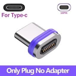 For iPhone Laptop 240W 16pin Magnetic OTG Adapter Type C Female to Type C IOS Micro Male Converter PD 5A Fast Charging Adapter