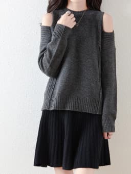 Women's Wave Short Skirt 100% Merino Wool Mini Skirts Autumn Winter Sweater Umbrella Skirt High Waist Stretch Sweet Knit Dresses