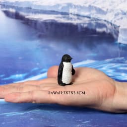 Realistic Plastic Growth Cycle Penguin Figurines Varieties of Penguins Polar Arctic Animal Figures Easter Eggs Cake Toppers Gift