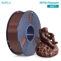 SUNLU 1 Roll PETG Clear Filament 1.75 ±0.02 mm 1 kg Spool (2.2 lbs) High Toughness Neatly Wound Filament Fit Most FDM Printer