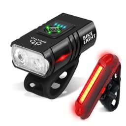 Front Rear Bicycle Light T6 LED Front MTB Mountain Bicycle Lamp Front And Back Bike Headlight Flashlight Cycling Scooter tail