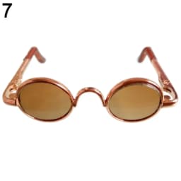 5.5cm Plush Doll Glasses For 10cm Cotton Dolls Round Frame Eyeglasses Dolls Mini Plush Animal DIY Clothes Accessories
