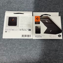 Spigen Leather Smart Fold For MagSafe Card Holder For iPhone 18 17 Air 12 13 14 Plus 15 16 17 Pro Max Folding Bracket Card Bag