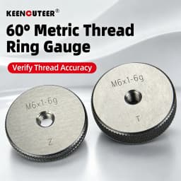 2PCS/Set 60-Degree Metric Thread Ring Gauge 6G M2-M20 Taper Gauge Measuring Tool for Precision Engineering