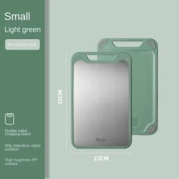 304 Stainless Steel Cutting Board Double-Sided Chopping Board Kitchen Fruit Cutting Board Kitchen Rolling Chopping Board