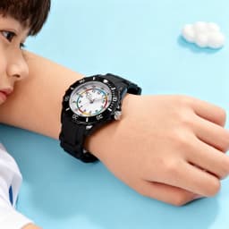 Children Kids Waterproof Shockproof Durable Silicone Strap Quartz Watches for Boys Girls Soft Sports Student Gift Color Option