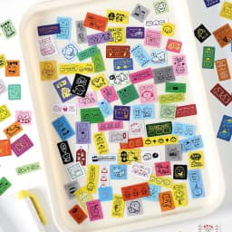 50pcs Lucky Tags Kawaii Ins Mini Stickers Material Pack Talent Decoration DIY Diary Album Scrapbook Cute Stationery Stickers