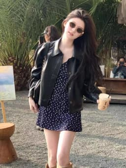 Women Faux Leather Coats Solid Jacket Turn Down Collar Long Sleeves Single Breasted Loose Moto Streetwear 2026 Autumn Winter