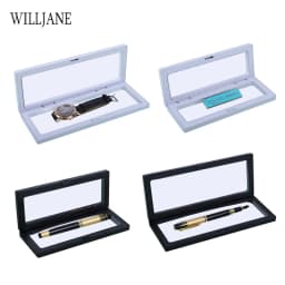 3D Floating PE Film Jewelry Display Frame Stand Holder Box 10/Unit Portable Brooch Coin Medal Suspension Storage Collection Case