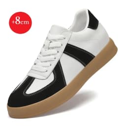 Men's Invisible Height Increasing Shoes 6/8cm German Training Shoes Breathable Genuine Leather Retro Casual Sports Shoes