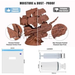3D Print Vacuum Bag Filament Dryer PLA ABS TPU PETG Filament Storage Bag Safekeeping Humidity Resistant 3D Printing Accessories