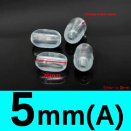 Transparent/Black/White U Shaped Non-slip Chair Leg Pad PP Plastic Non-slip Furniture Feet Floor Protectors Anti-front Tilt