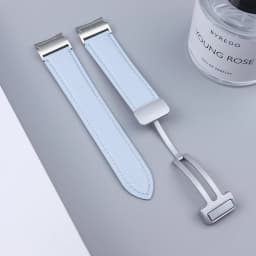 No Gaps Leather Strap for Samsuang Galaxy Watch 6 5 4 40MM 44mm Magnetic Buckle Band Galaxy Watch 6 4 classic 43 47mm 42 46MM