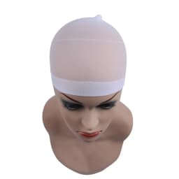 New Stocking Cap For Wigs 2Pcs Cheap Hair Net For Wigs Bald Cap Beige Brown Black Nylon Stocking Wig Cap Stretchy Hair Cap