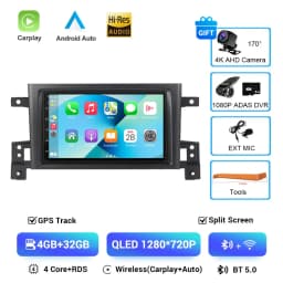 2din Car radio Android 16 For Suzuki Grand Vitara 3 2005-2010 2011-2015 Car Radio Multimedia Player GPS Carplay Androidauto WIFI