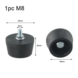 M6/M8 Thread Air Compressor Foot Pad Shockproof Non-slip Components For Air Pumps Oil-free Machines Air Compressors Accessories
