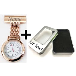 Personalized Your Name LOGO Engraved Pin Brooch Count Pluse Meter Dial Luminous Hand Doctor Clock Fob Nurse Pocket Watch