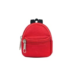 1 Piece Double-Shoulder Zipper Small Coin Purse Keychain Mini Backpack Pendant
