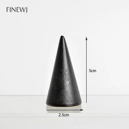 Solid Wooden Cone Finger Ring Display Stand Holder Jewelry Shop Ring Organizer Counter Top Showcase Jewellery Cabinet Ring Stand