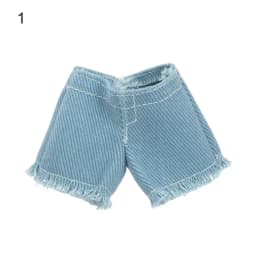 Multi Style Denim 11.5"Jeans Bottoms Shorts For Doll Clothes Outfits Short Pants For Blythe 1/6 Dolls Accessories