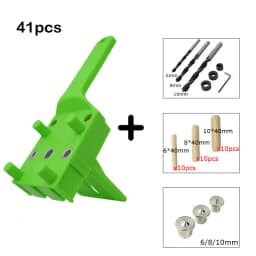 6/8/10mm Drill Bit Woodworking Dowel Jig Drilling Doweling Hole Saw Drill Guide Hole Locator For Carpentry Straight Hole Clamp