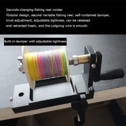 Professional Multi-function Fishing Tool: Wire Bender, Loop Maker, Fly Tying Station, Reel Winder with Drag System